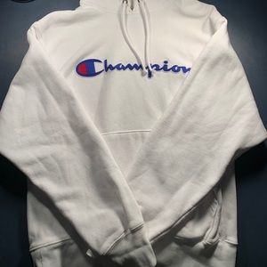 White Champion Hoodie